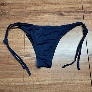 Dark Blue Women's Swim Brazilian Cheeky Bikini Bottom